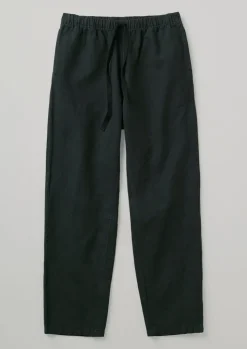 TOAST Alfie Garment Dyed Herringbone Trousers- Linen|Trousers