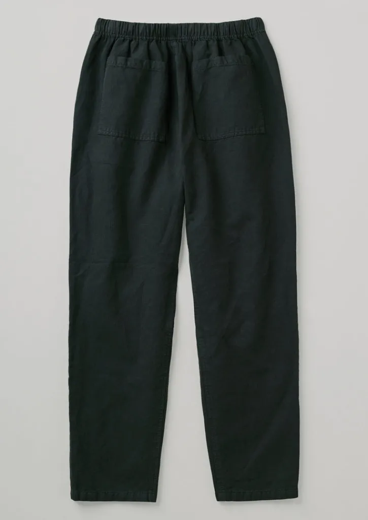 TOAST Alfie Garment Dyed Herringbone Trousers- Linen|Trousers