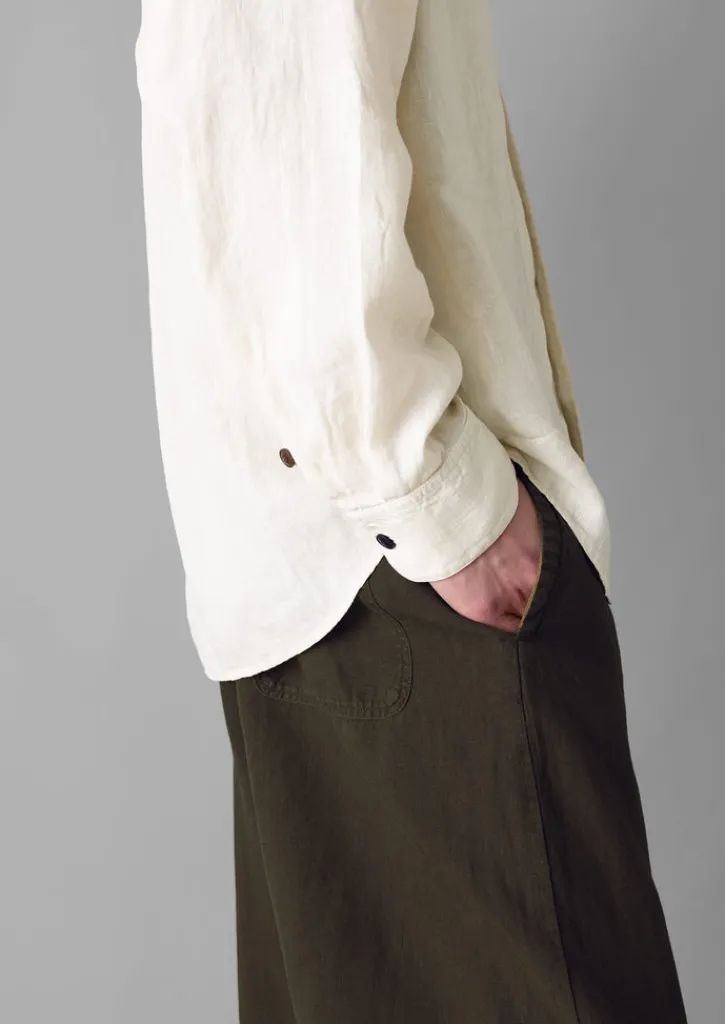 TOAST Alfie Garment Dyed Linen Trousers- Linen|Trousers