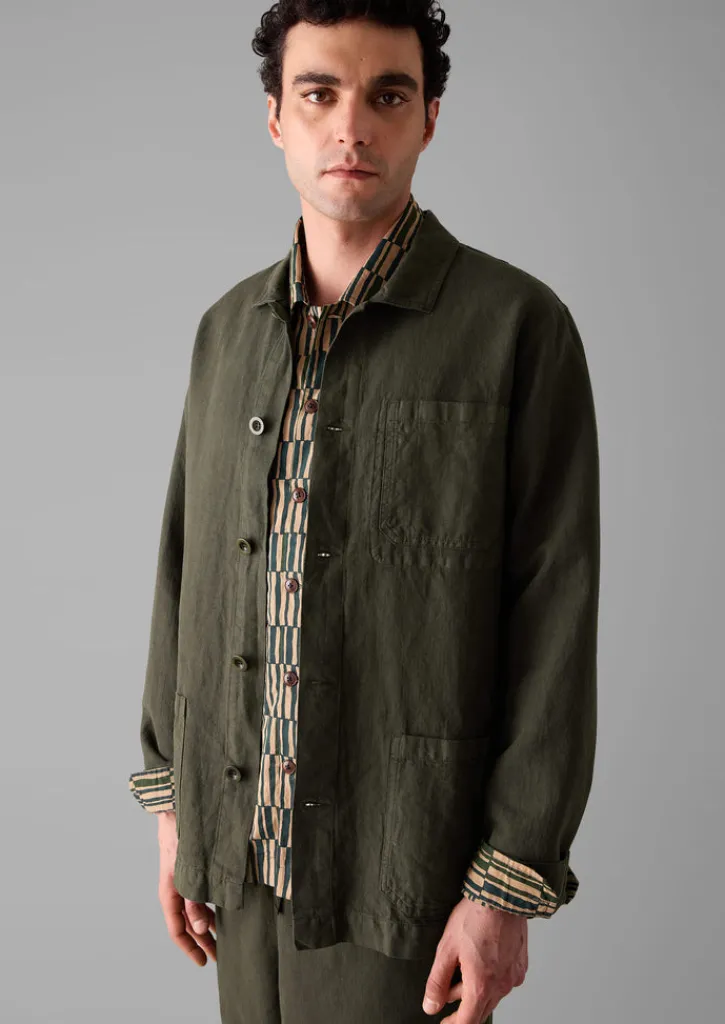 TOAST Arlo Garment Dyed Herringbone Jacket- Workwear|Coats & Jackets