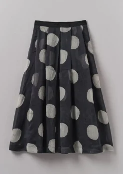 TOAST Batik Dot Pleated Skirt-Women Skirts