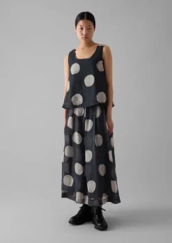 TOAST Batik Dot Pleated Skirt-Women Skirts