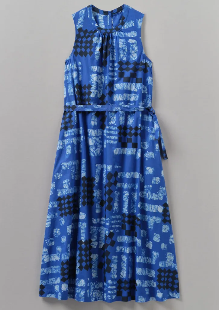 TOAST Block Print Batik Poplin Dress-Women Dresses