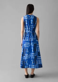TOAST Block Print Batik Poplin Dress-Women Dresses