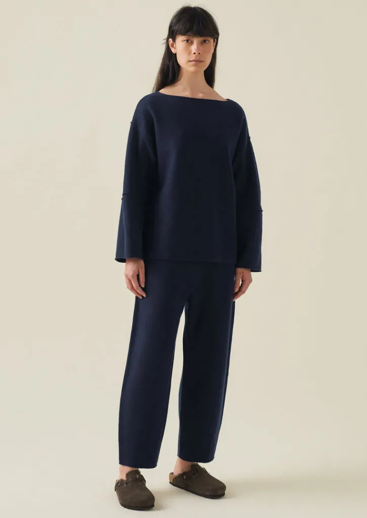 TOAST Boiled Wool Pull On Trousers-Women Loungewear|Trousers