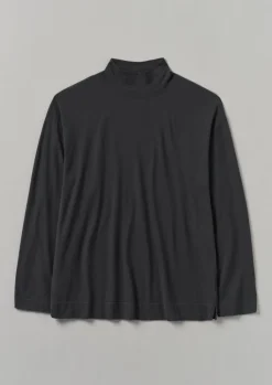 TOAST Brushed Cotton High Neck Lounge Top- Loungewear|Tops & Tees