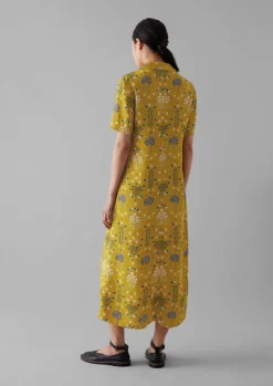 TOAST Collector Print Fluid Shirt Dress-Women Dresses