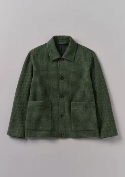 TOAST Dogtooth Wool Chore Jacket- Coats & Jackets