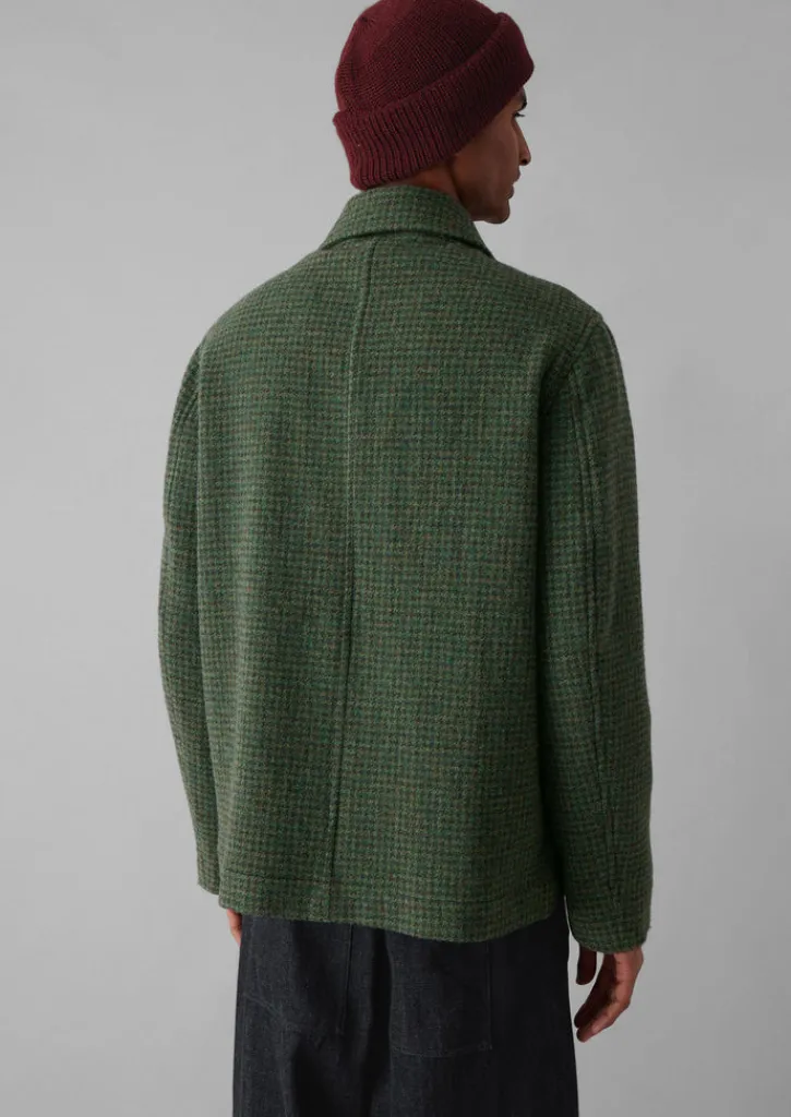 TOAST Dogtooth Wool Chore Jacket- Coats & Jackets
