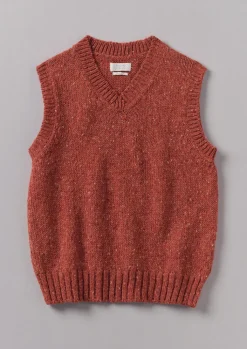 TOAST Donegal Wool Knitted Tank- Knitwear