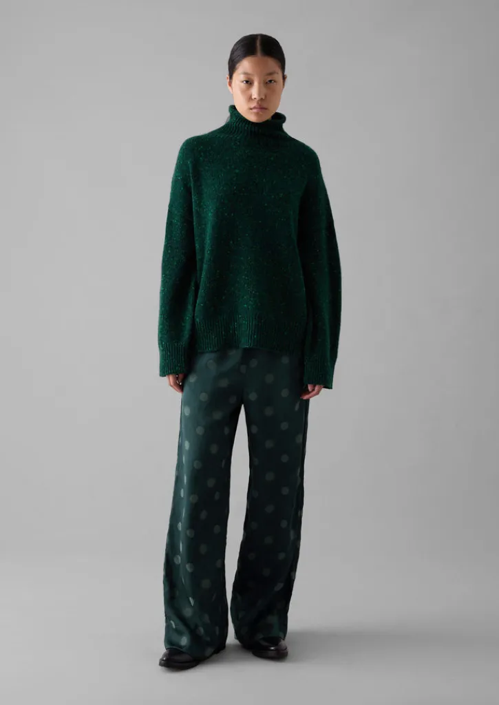 TOAST Flecky Wool Cashmere High Neck Sweater-Women Cashmere|Knitwear