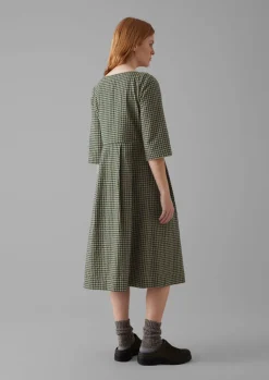 TOAST Franca Cotton Gingham Seersucker Dress-Women Dresses