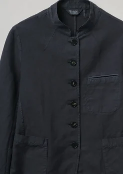 TOAST Garment Dyed Cotton Linen Neat Jacket-Women Coats & Jackets