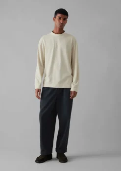 TOAST Garment Dyed Cotton Long Sleeve Tee- Tops & Tees