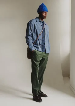 TOAST Garment Dyed Cotton Twill Shirt- Workwear
