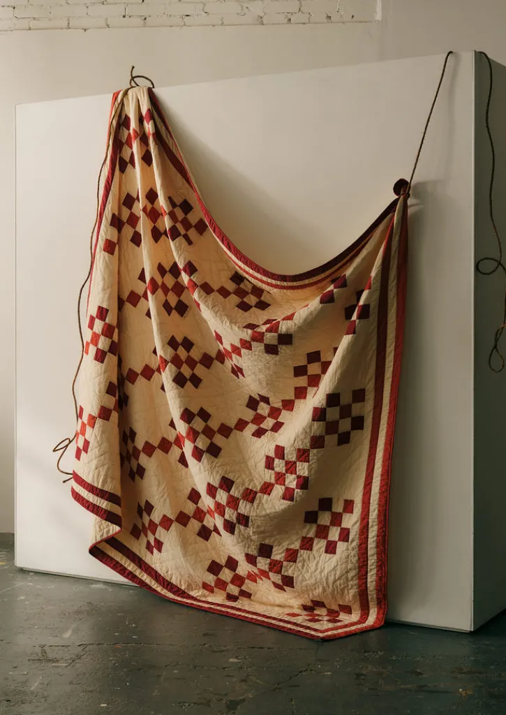 TOAST Geo Block Patchwork Cotton Quilt- Textiles|Blankets & Throws