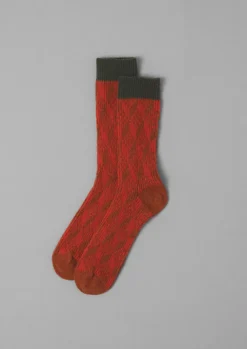 TOAST Geo Pattern Socks-Women Socks & Tights