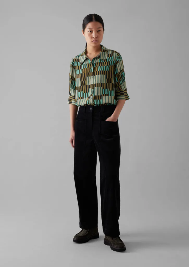 TOAST Gia Irregular Check Print Shirt-Women Shirts|Tops & Tees