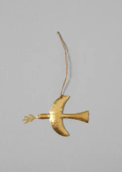 TOAST Hammered Metal Dove Decoration- Christmas Decorations