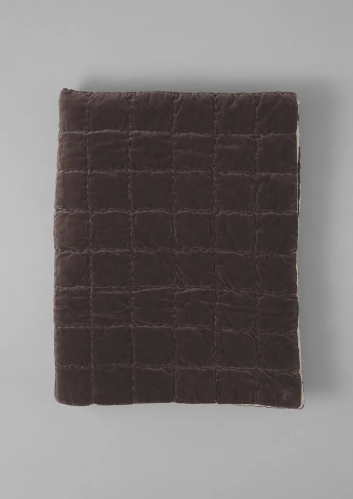 TOAST Hand Stitched Velvet Bedspread- Textiles|Blankets & Throws