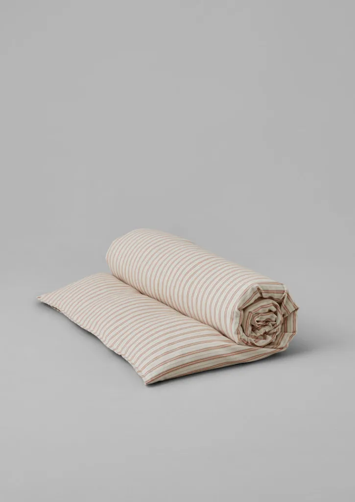TOAST Ines Flannel Stripe Cotton Duvet Cover- Textiles|Bed Linen
