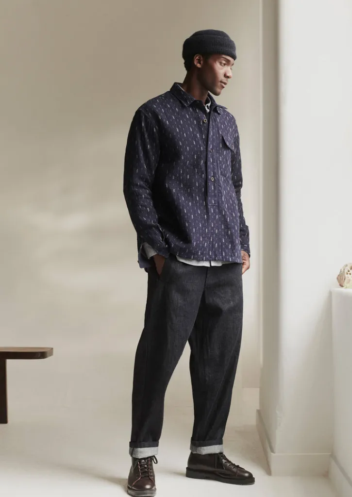 TOAST Japanese Denim Trousers- Denim|Workwear