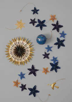 TOAST Marbled Star Paper Garland- Christmas Decorations