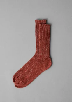TOAST Nishiguchi Kutsushita Marled Hemp Cotton Socks- Socks