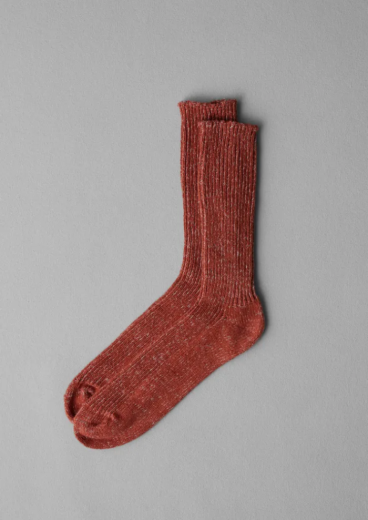 TOAST Nishiguchi Kutsushita Marled Hemp Cotton Socks- Socks