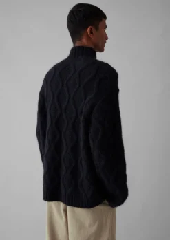 TOAST Roll Neck Cable Knit Sweater- Knitwear