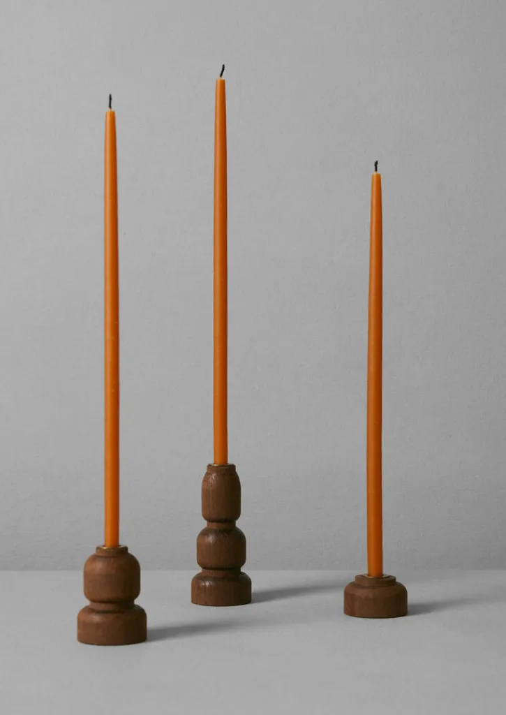 TOAST Skar Organics Slim Beeswax Dinner Candle Set- Candles & Holders