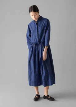 TOAST Stripe Poplin Shirt Dress-Women Dresses