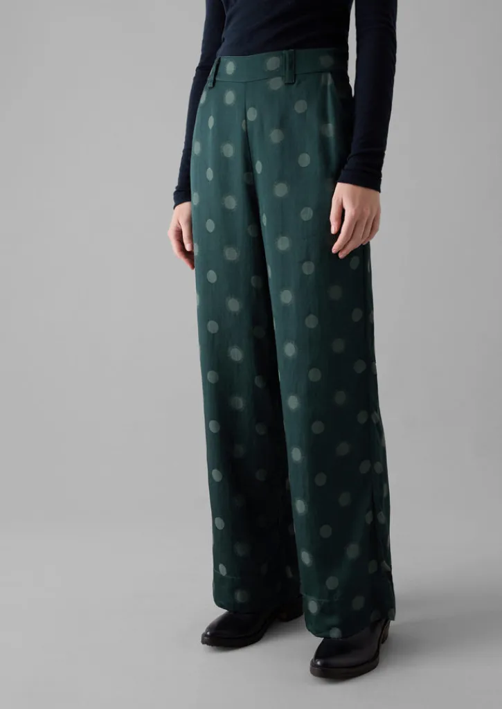 TOAST Sun and Moon Jacquard Trousers-Women Trousers