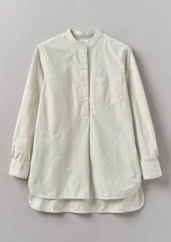 TOAST Taro Stripe Organic Cotton Poplin Shirt-Women Tops & Tees