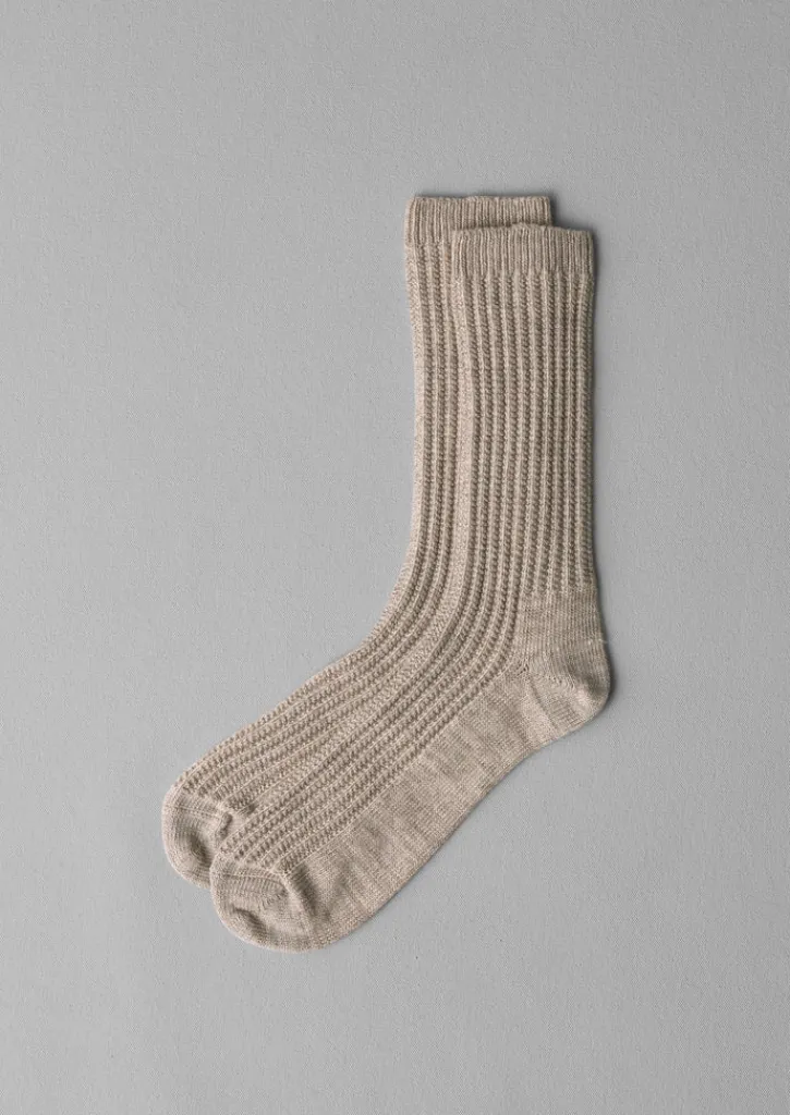 TOAST Textured Cotton Socks- Socks