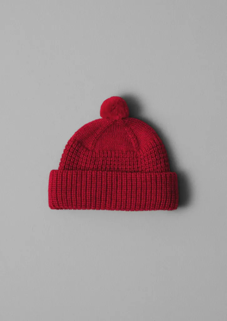 TOAST Waffle Stitch Wool Beanie-Women Hats, Scarves & Gloves