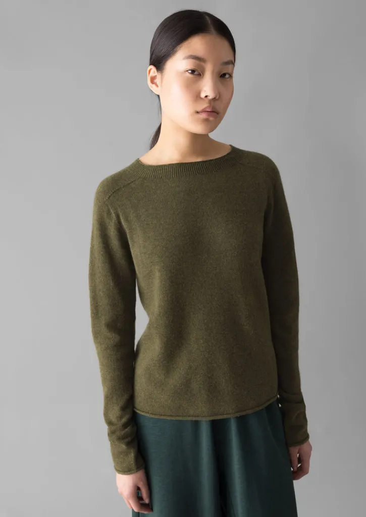 TOAST Wool Cashmere Neat Sweater-Women Knitwear
