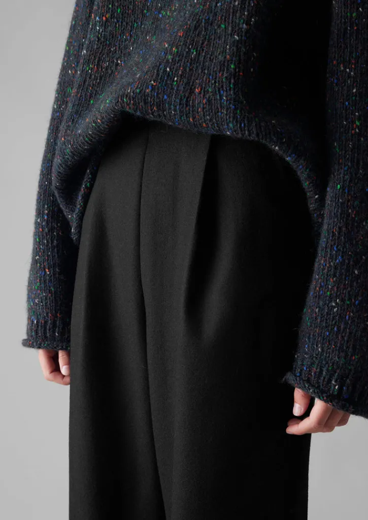 TOAST Wool Flannel Pleat Front Trousers-Women Trousers