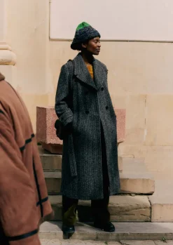 TOAST Wool Herringbone Belted Coat-Women Coats & Jackets